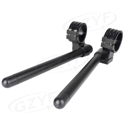 52mm Clip-On Handlebar Fork Tubes for Universal Motorcycles - 3 Colors