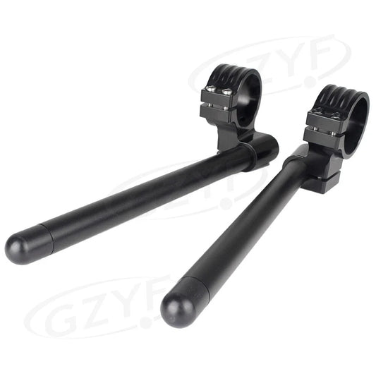 52mm Clip-On Handlebar Fork Tubes for Universal Motorcycles - 3 Colors