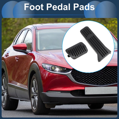 2X Automatic Foot Accelerator Pedal Covers for Mazda CX-5 (2013–2021) Black