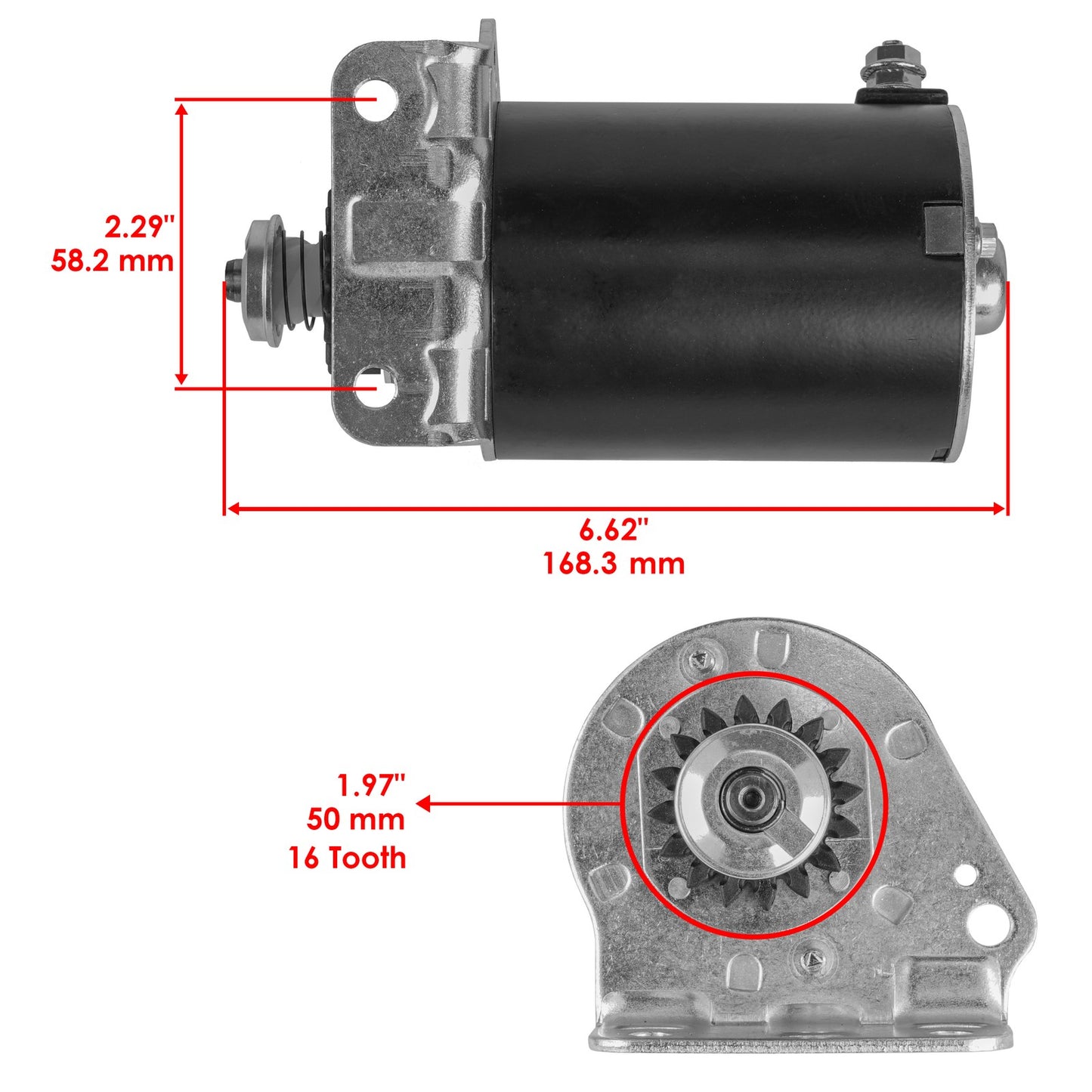 Starter Motor and Solenoid Replacement for Husqvarna YTH22V42 (2013–2016)