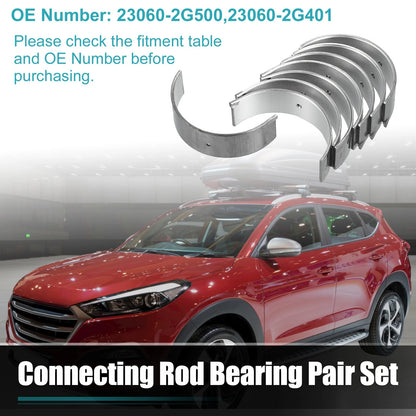 8 Pcs Connecting Rod Bearing for Hyundai Santa Fe Tucson (2012–2018) 23060-2G401
