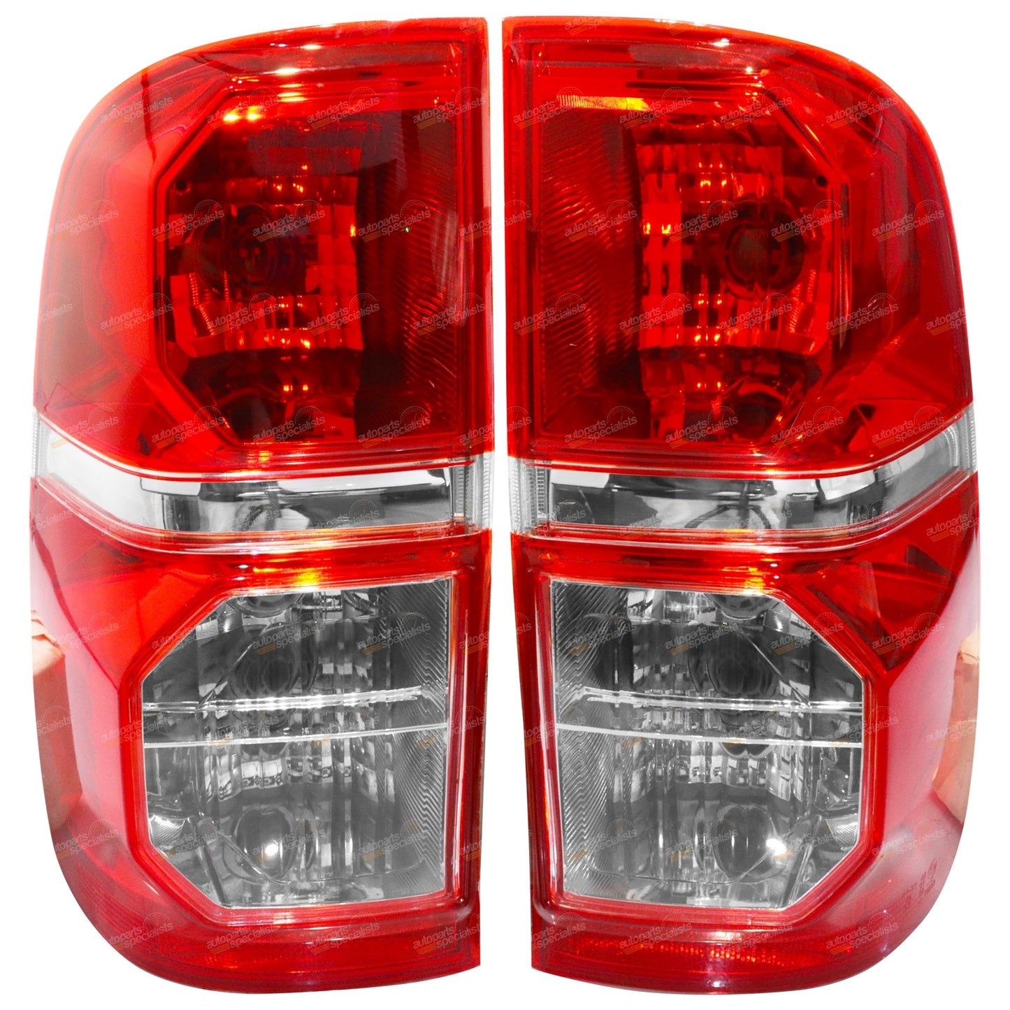 Set of 2 Tail Lights for Toyota Hilux (2011–2016)