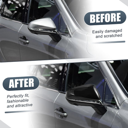1 Pair Rearview Mirror Cover Caps for Lexus RX (2023) - Gloss Black