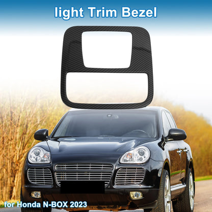 Front Row Light Trim Bezel for Honda N-BOX (2023) Carbon Fiber Black