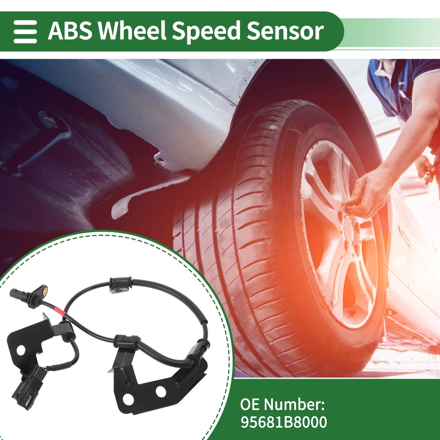 ABS Wheel Speed Sensor No. 95681B8000 for Hyundai Santa Fe (2013–2018)