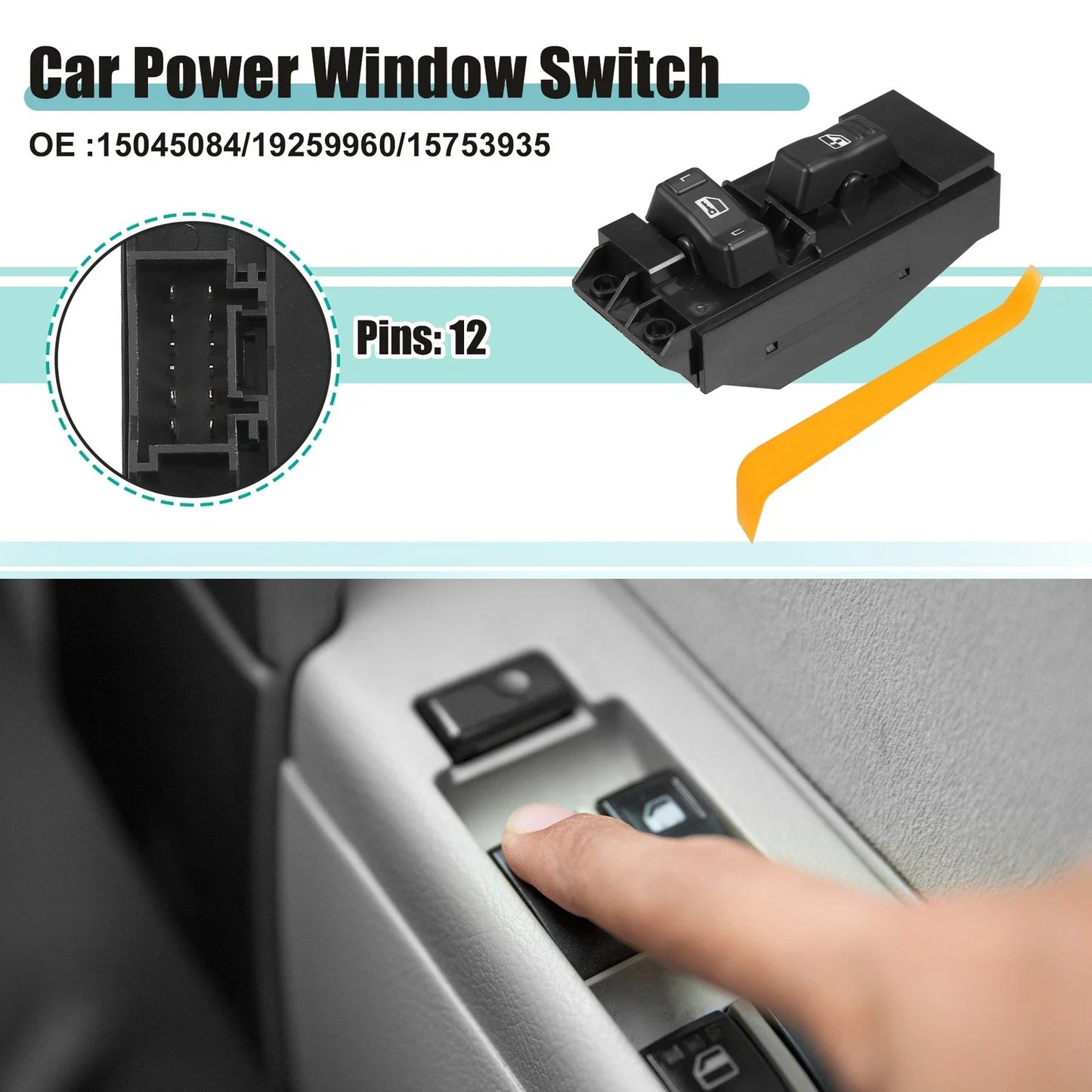 Power Window Switch for Chevy Silverado 1500 2500 Base LS LT (2000-2002)