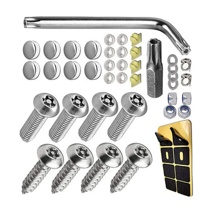 Anti Theft Stainless Steel Screws for Enhanced License Plate Security