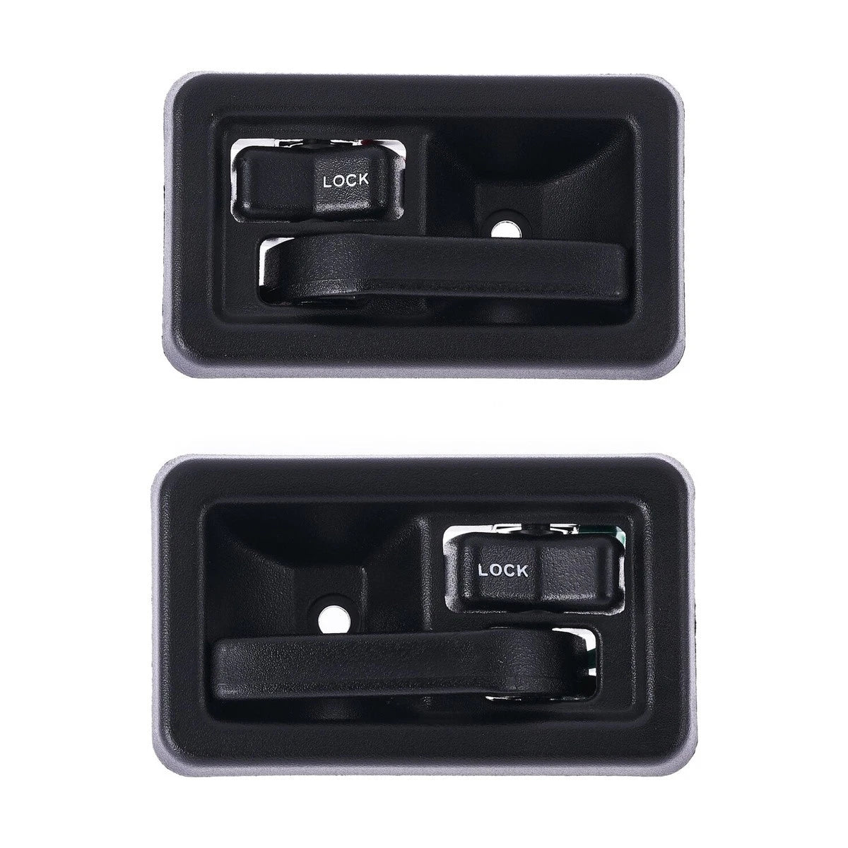 Set of 2 Inner Door Handles for Jeep Wrangler TJ (1996–2007) Black