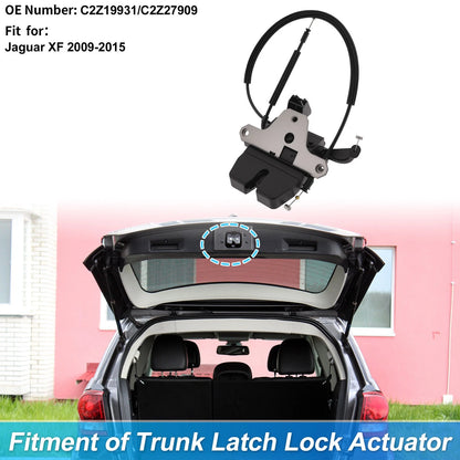 Rear Trunk Latch Lock Actuator for Jaguar XF (2009–2015) C2Z19931 5 Pins Black