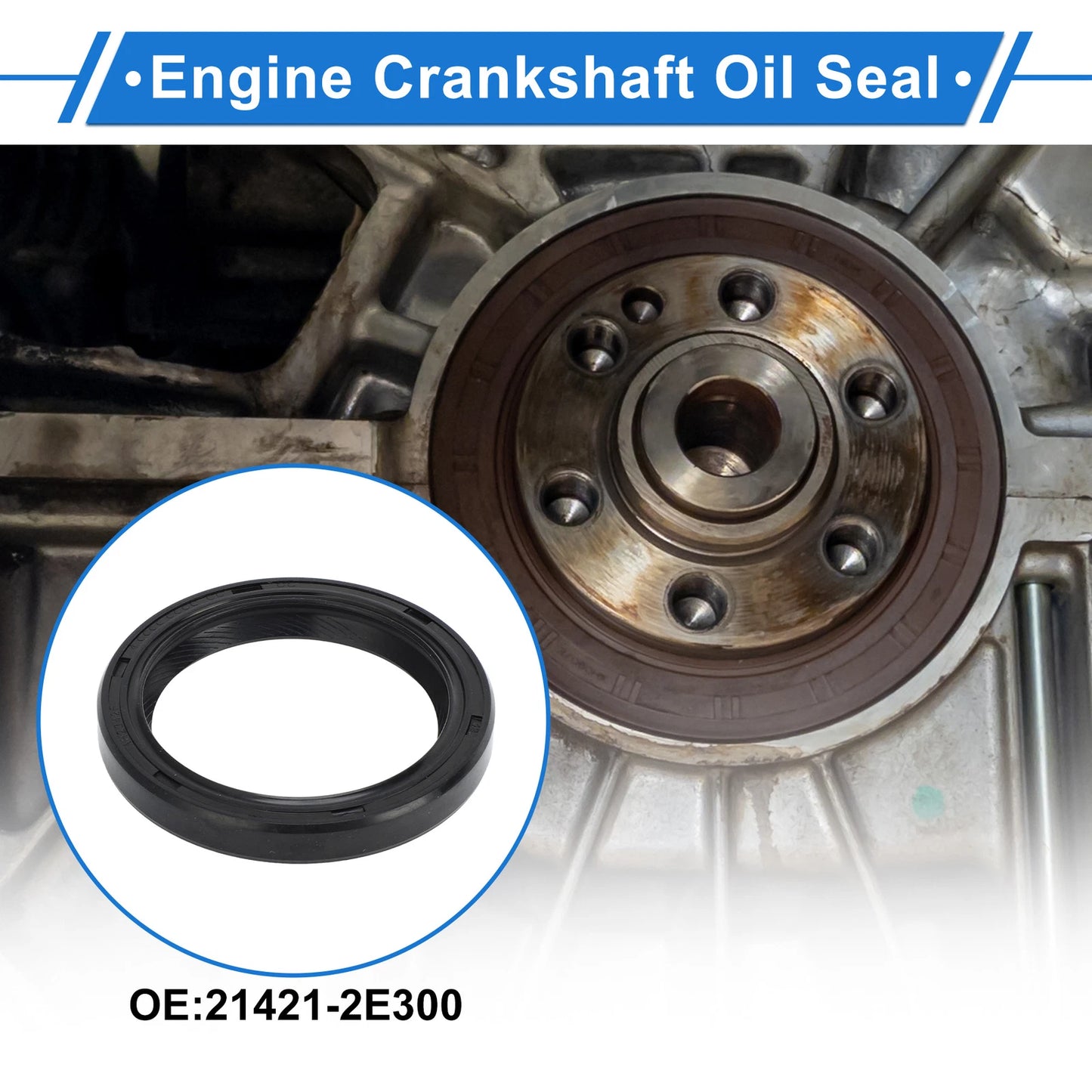 1 Pc Front Crankshaft Oil Seal for Hyundai Elantra, Kia Soul (2011–2019) No. 21421-2E300