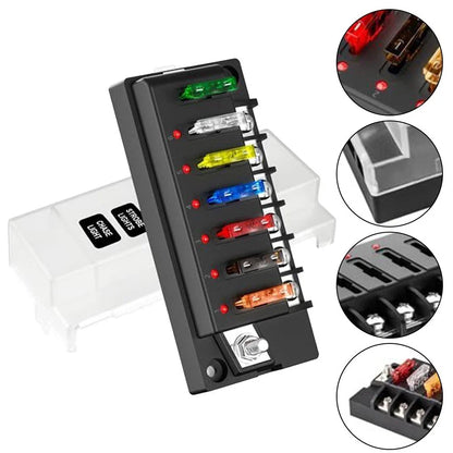 Fuse Block Kit / 12V / LED Indicator for Marine