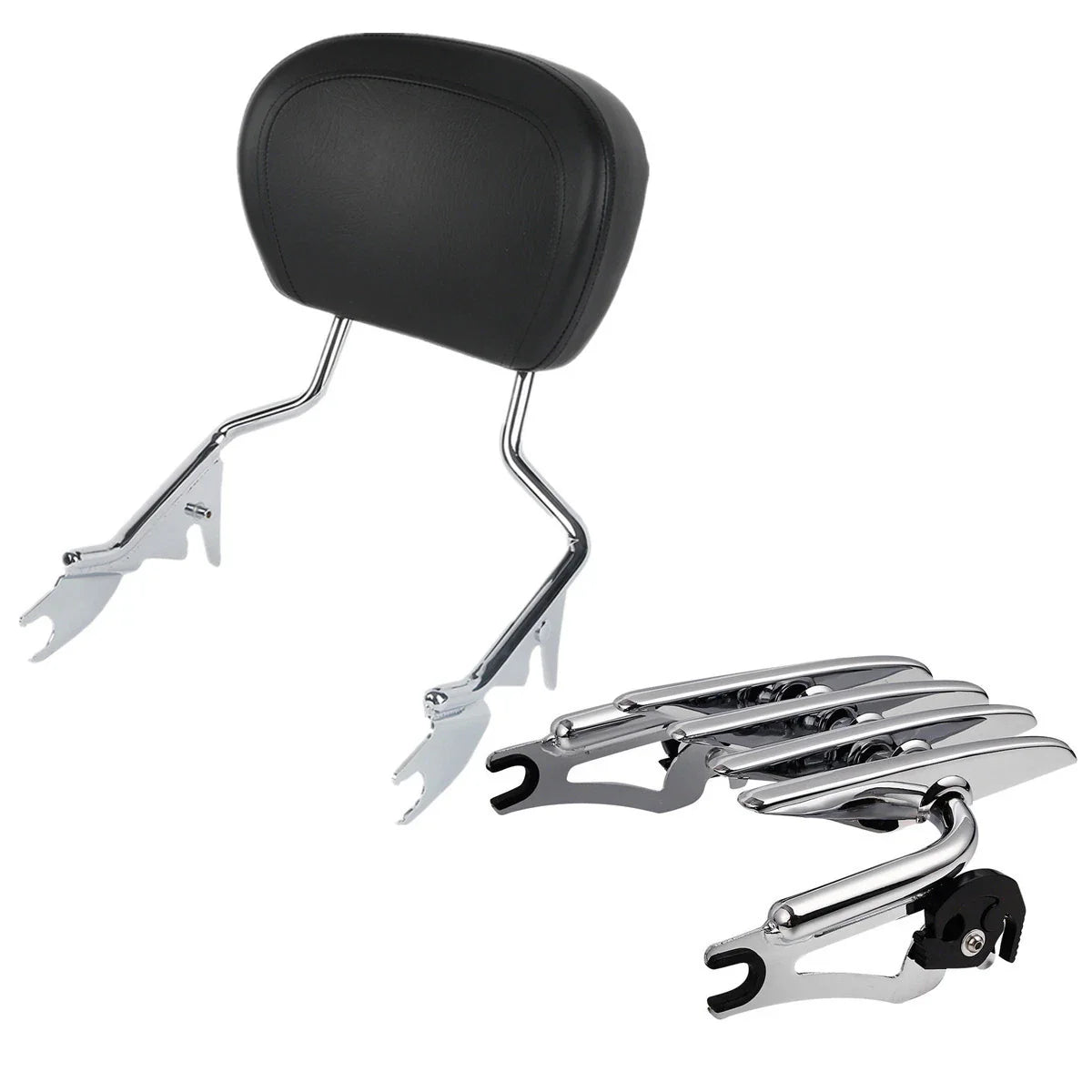 Backrest Sissy Bar & Luggage Rack for Harley Touring Road King (09-25)