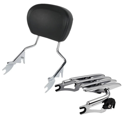 Backrest Sissy Bar & Luggage Rack for Harley Touring Road King (09-25)