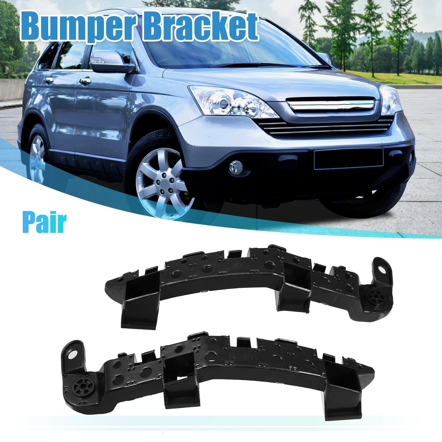 1 Pair Front Bumper Mounting Support Bracket for Honda CR-V (2017–2019)