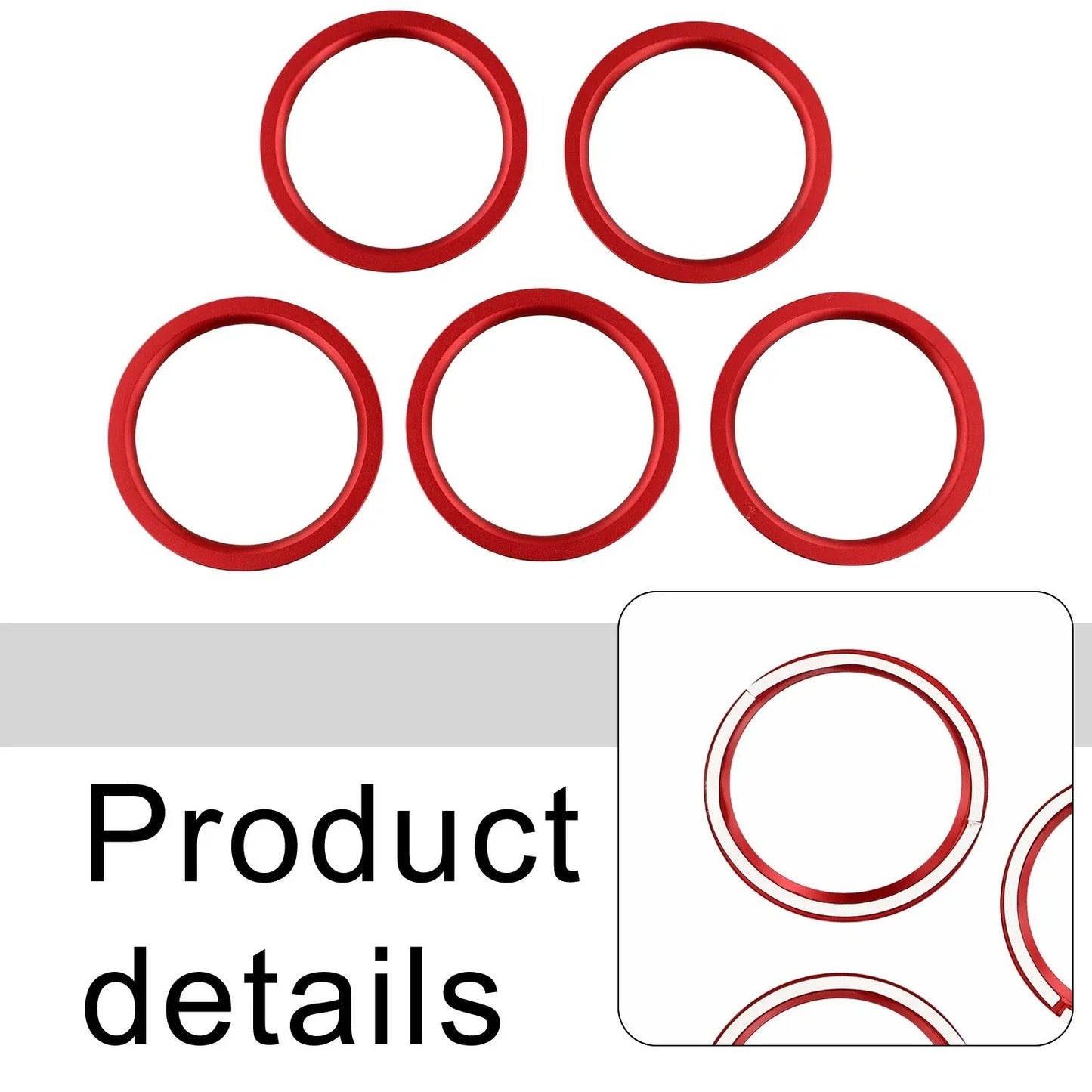 5PCS Air Conditioner Outlet Vent Ring Cover Trim for Suzuki Vitara (2015–2020)