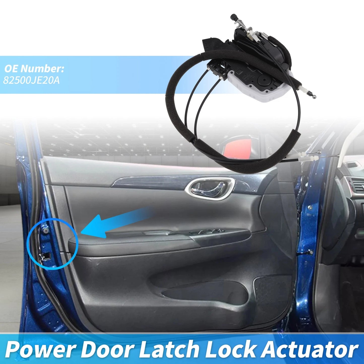 Rear Right Power Door Lock Actuator 82500JE20A for Nissan Qashqai J10 (2006–2013)