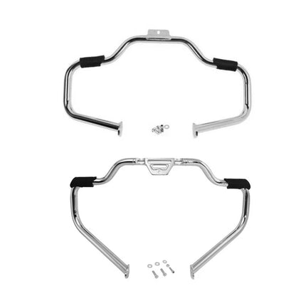 Chrome Mustache Highway Engine Guard Bar for Harley Softail (2000-2017)