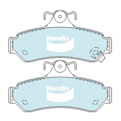 Set of 4 Rear Disc Brake Pads for Toyota Aurion (2006–2017)