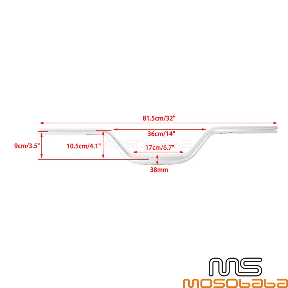 1-1/2" Tapered High Bend Handlebar for Harley Street Bob Softail Dyna