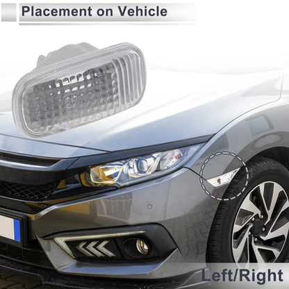 Car Left/Right Side Marker Light Cover for Honda AZZ (2002-2008)