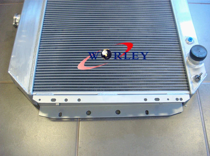 3 Row Aluminum Radiator + Fan for Ford F100 F150 F250 F350 Bronco (67-81)