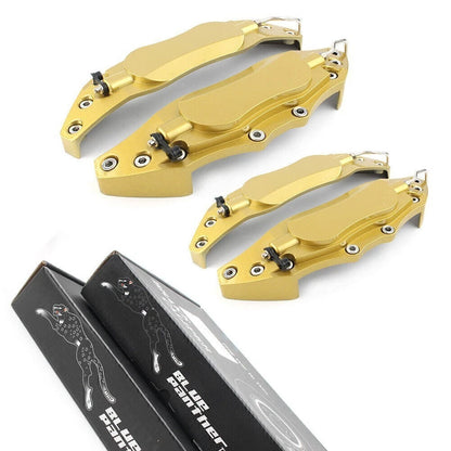 Set of 4 3D Metal Brake Caliper Covers for Universal Fit (Large & Medium) GOLD