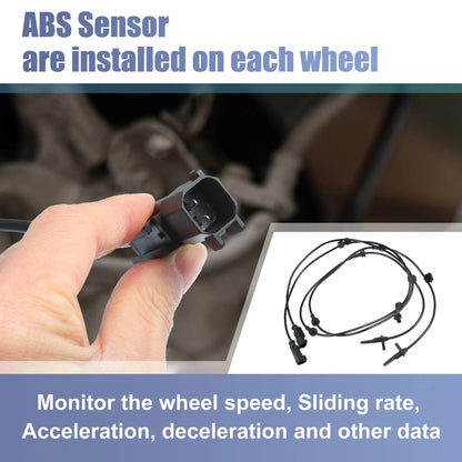 2pcs ABS Sensor No.DA8Z2C204A/DA8Z2C204B for Ford Explorer (2011–2019)