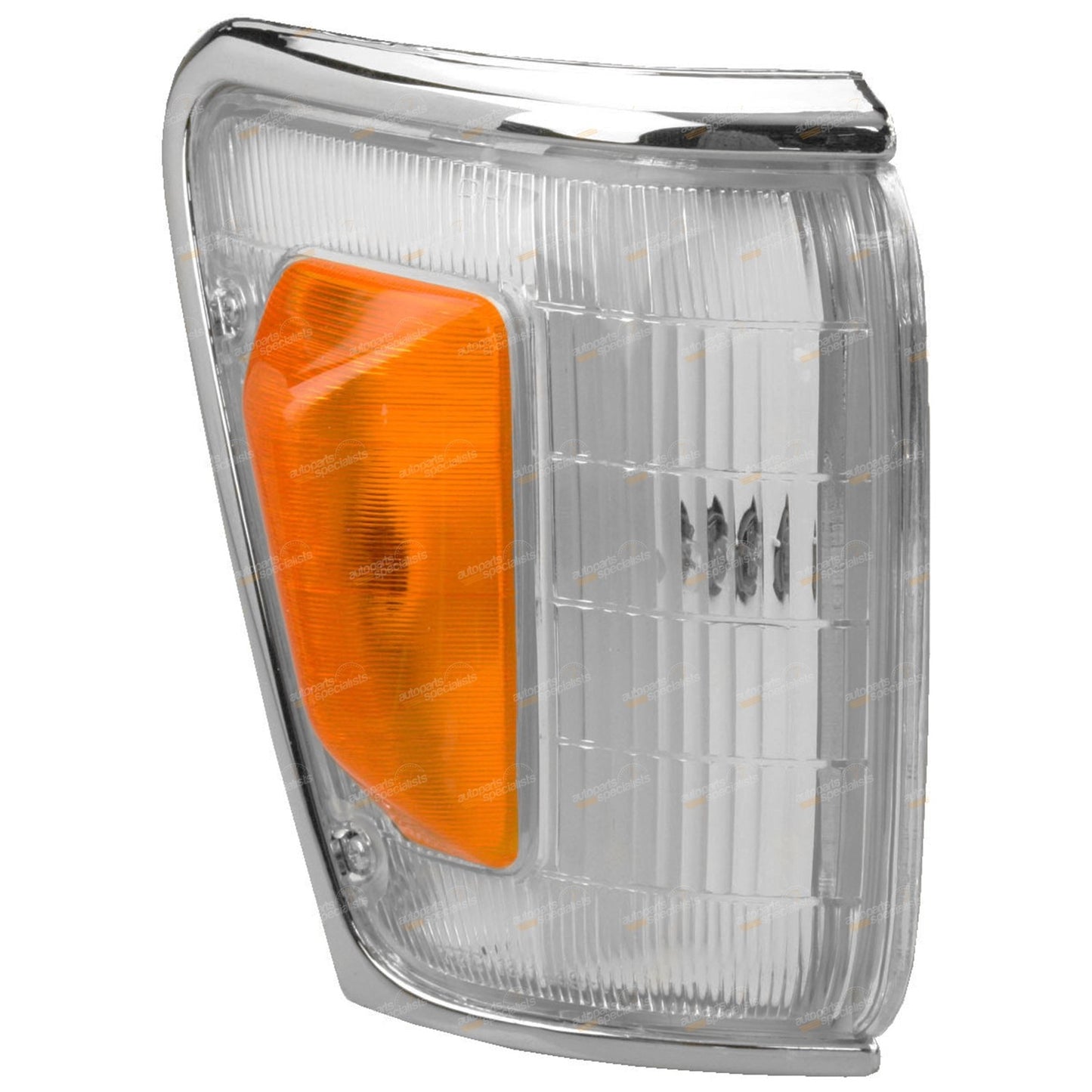 Pair Chrome Trim Corner Indicator Park Lights for Toyota Hilux (1988–1991)