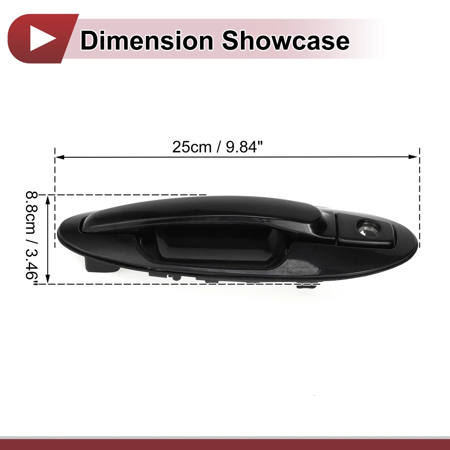 Car Exterior Door Handle for Hyundai Sonata (2011–2014) No. 836503C000 Black ABS