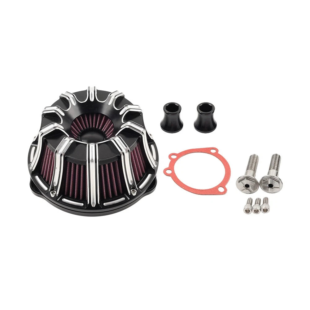 Air Cleaner Intake Filter Kit for Harley Touring Road Glide Softail Dyna
