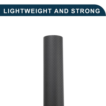Bike Seat Post for Universal Fit (33.9mm x 550mm) Matte Black Carbon Fiber