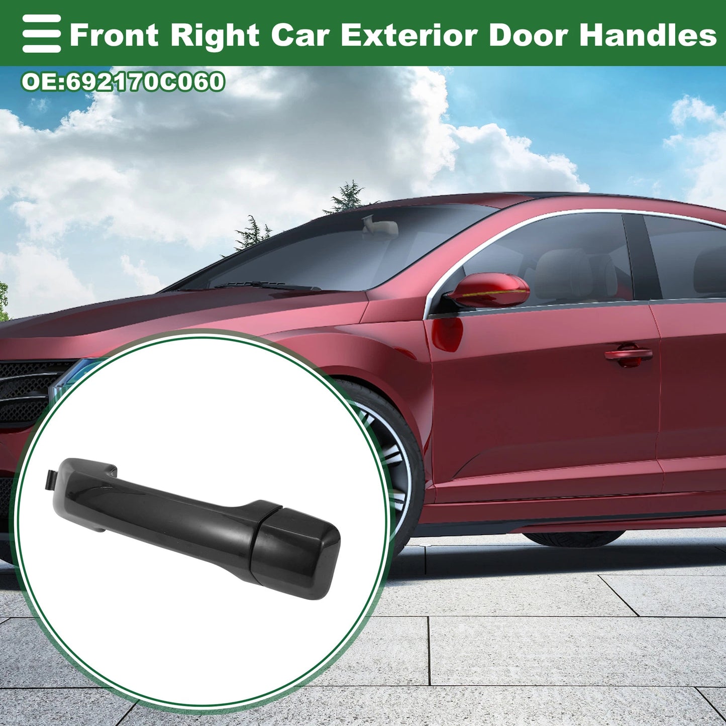 Front Right Door Handle No. 692170C060 for Toyota Sequoia (2011–2019)