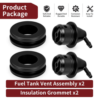 2 Fuel Tank Vent Insulation Grommets for Club Car DS Precedent (1992–2015)