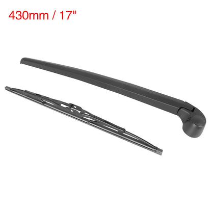 Set of 2 Rear Windshield Wiper Blade Arms for Audi A3 (2003–2013) 430mm