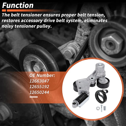 Set of 2 Drive Belt Tensioner Kits for Chevy Impala, Malibu (2014) 12663047