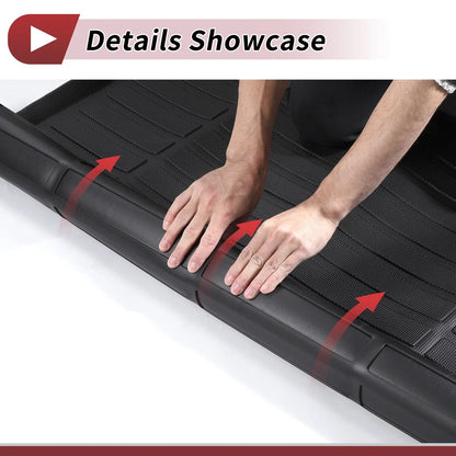 Cargo Liner Rear Trunk Mat for BMW X1 U11 (2023-2024) Black TPE Grid Pattern