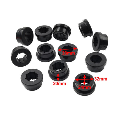 12x Red Lower Control Arm Bushings for Skunk2 EG EK DC (1992-2000)