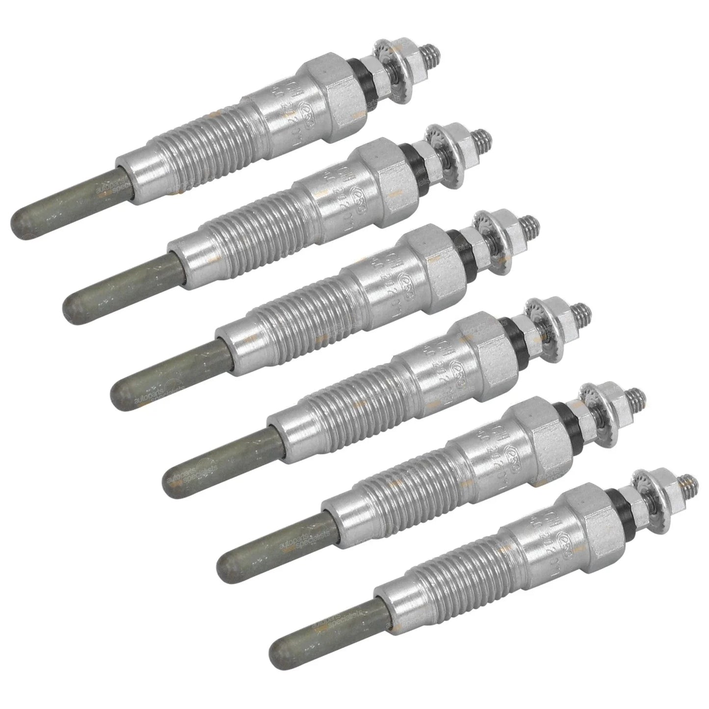 6 x 24V Glow Plugs for Nissan MQ160 Patrol SD33 3.3L (1980-1982)
