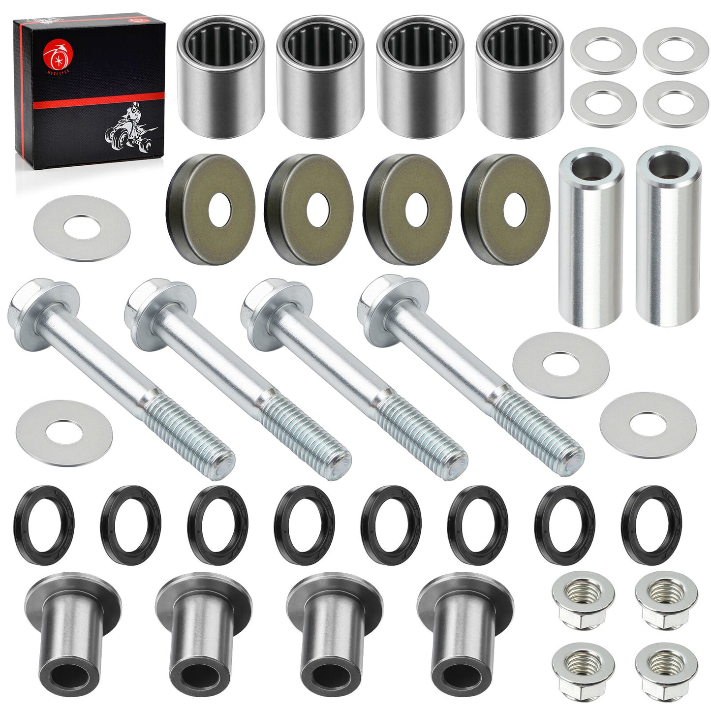Set of 4 A-Arm Bearing Bushings for Kawasaki KFX400 (2003–2006)