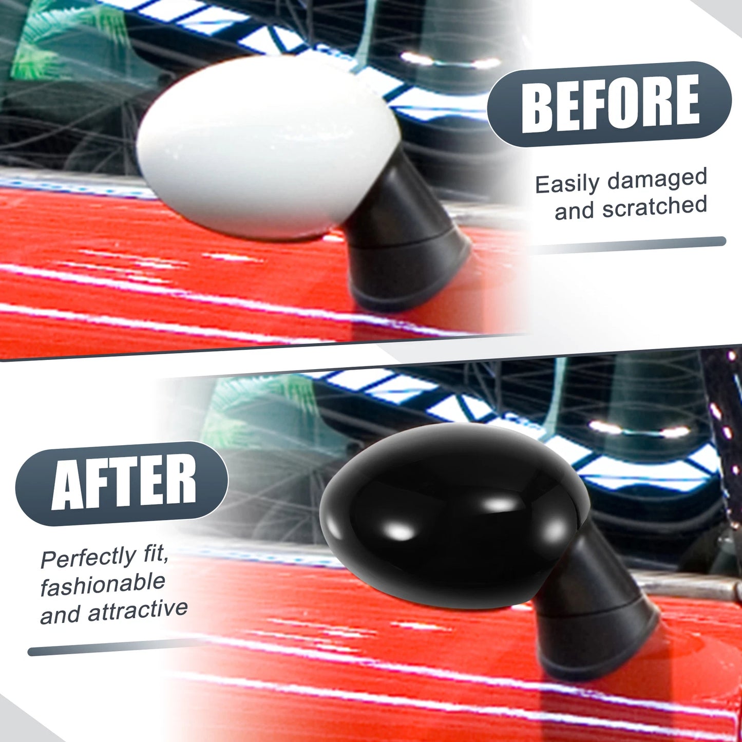Right Side Mirror Cover Gloss Black for BMW Mini Clubman R55 (2007–2015)