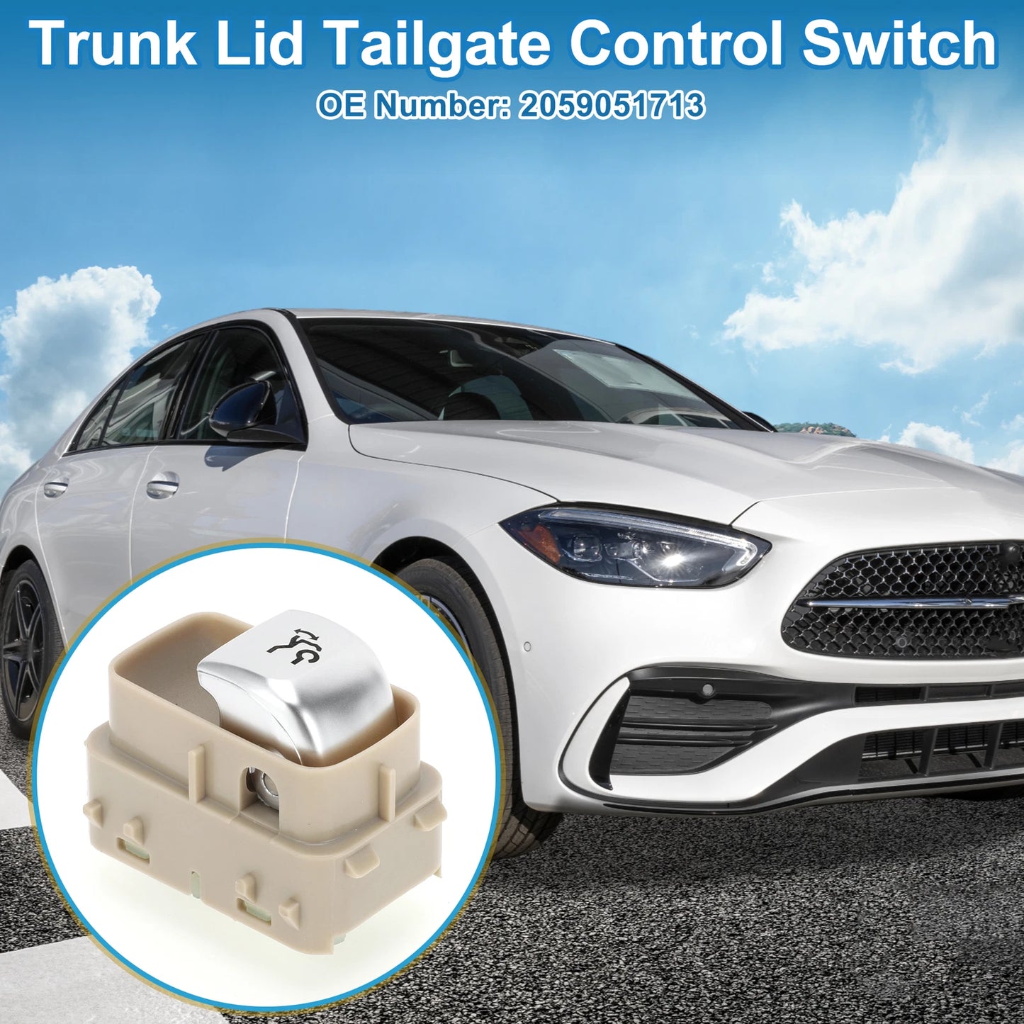 Trunk Release Switch No. 2059051713 for Mercedes-Benz C180 C200 C300