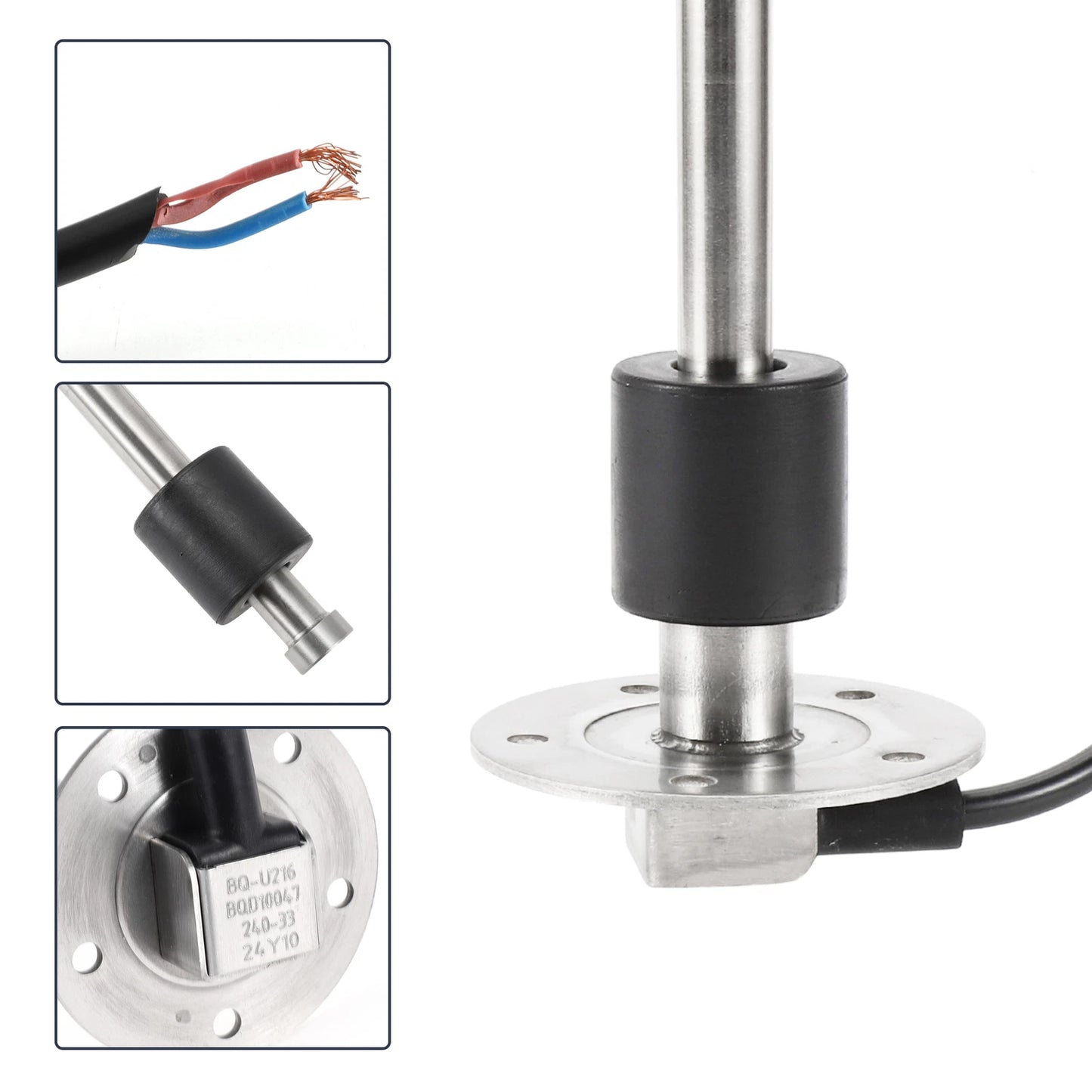 Fuel Sending Unit and Gauge Kit 240-33 Ohm for Boat Truck Vehicle