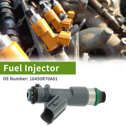 Fuel Injector 1 x No.16450R70A01 for Honda Accord 3.5 (2008-2017) Gray