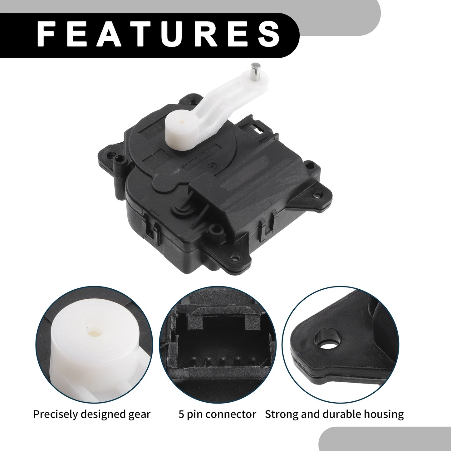 2X HVAC Heater Blend Door Actuator No.8710641041 for Toyota Highlander (2001–2003)