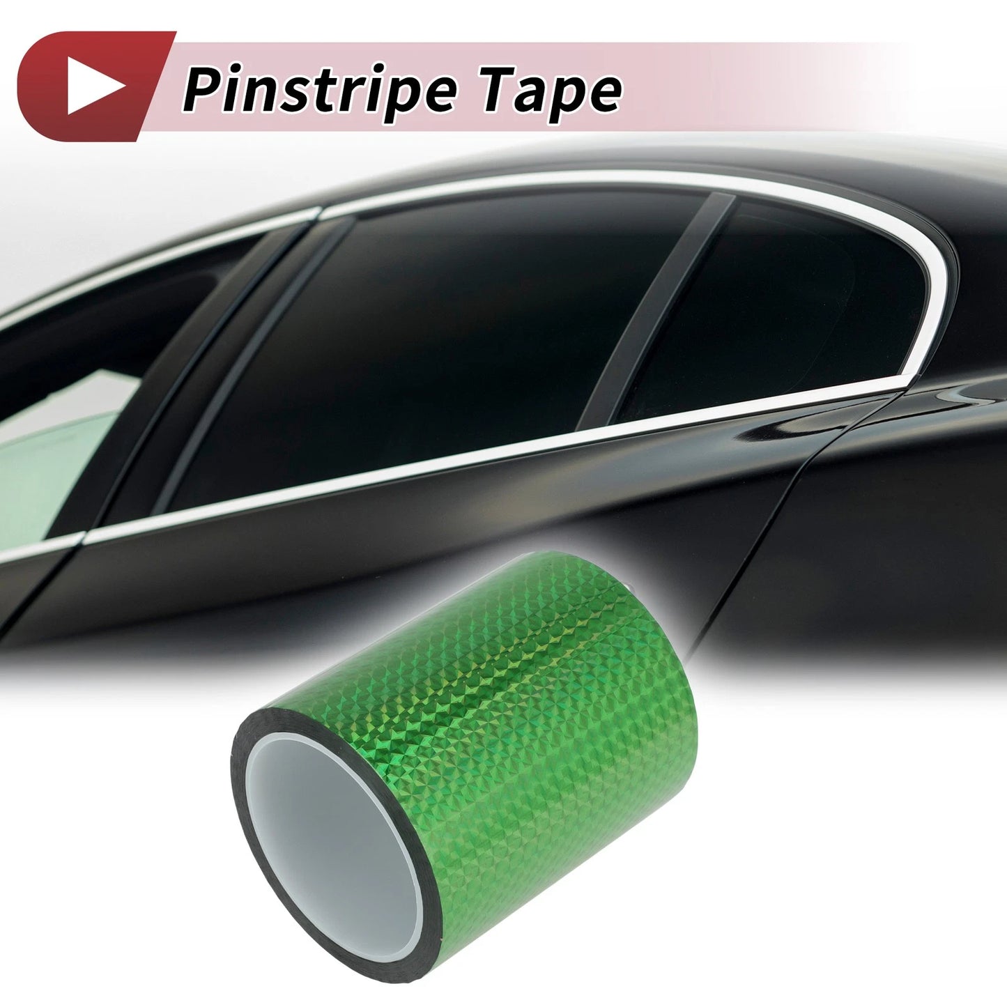 Pinstripe Tape 150mmx50m for Car Motorcycle Boat Laser Green (1 Pcs)