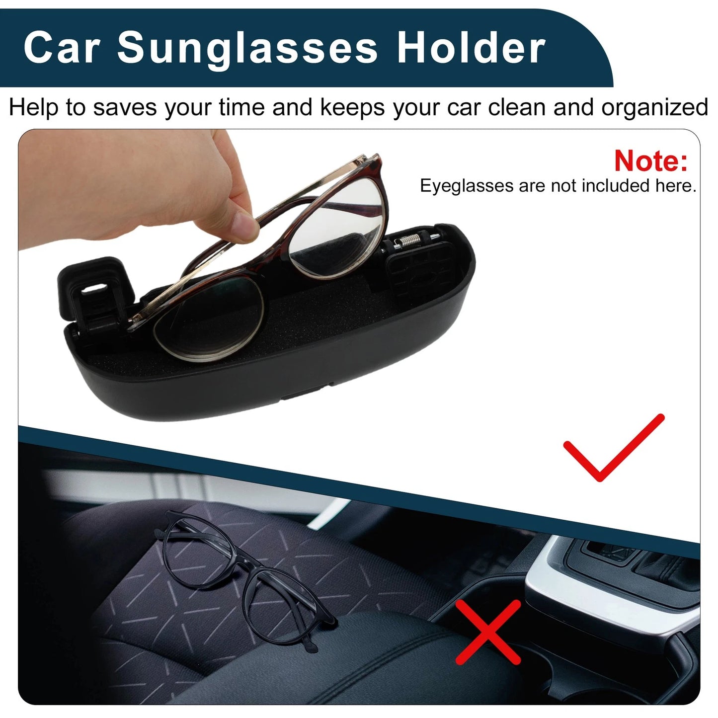Sunglasses Case for Ford Focus MK4 ST (2018–2025) Eyeglasses Holder
