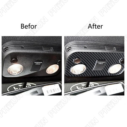 Carbon Fiber Look Roof Reading Lamp Light Cover for Ford Mustang (2015-2021)