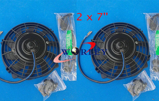 7" 12V Universal Slim Electric Radiator Cooling Fans for Cars