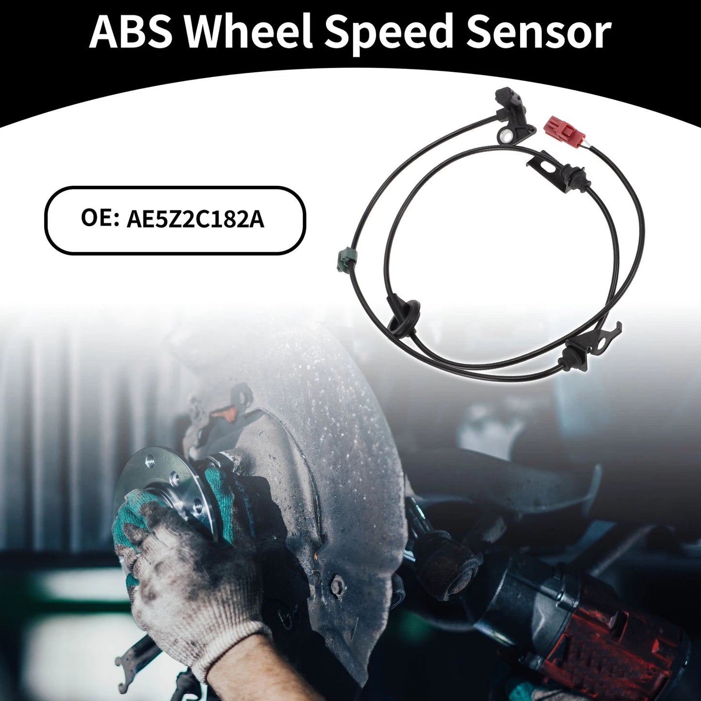 ABS Sensor No.AE5Z2C182A for Ford Fusion (2007–2011) Rear Right FWD