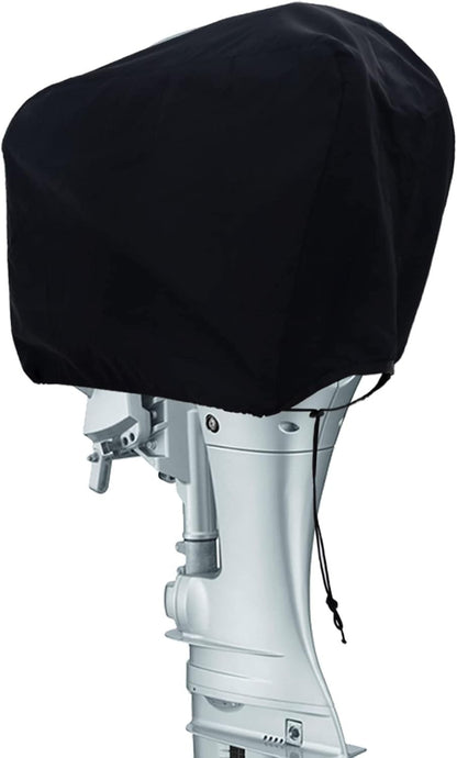 Outboard Motor Engine Cover for Boat (Universal, Black)